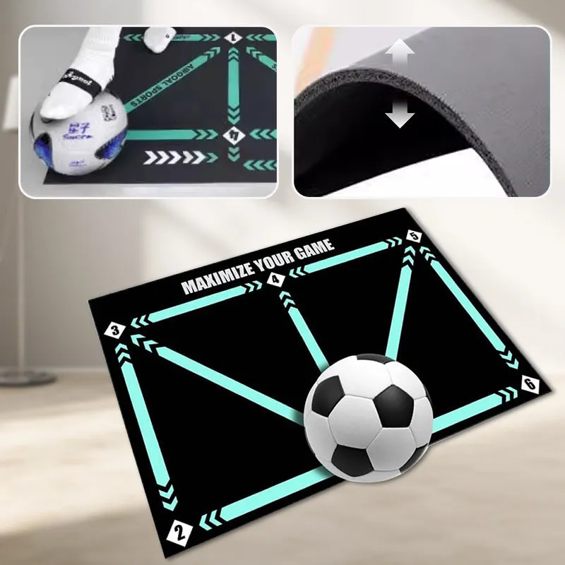 🌲 Early Christmas Sale🎁Anti-Skid Soccer Footstep Training Mat