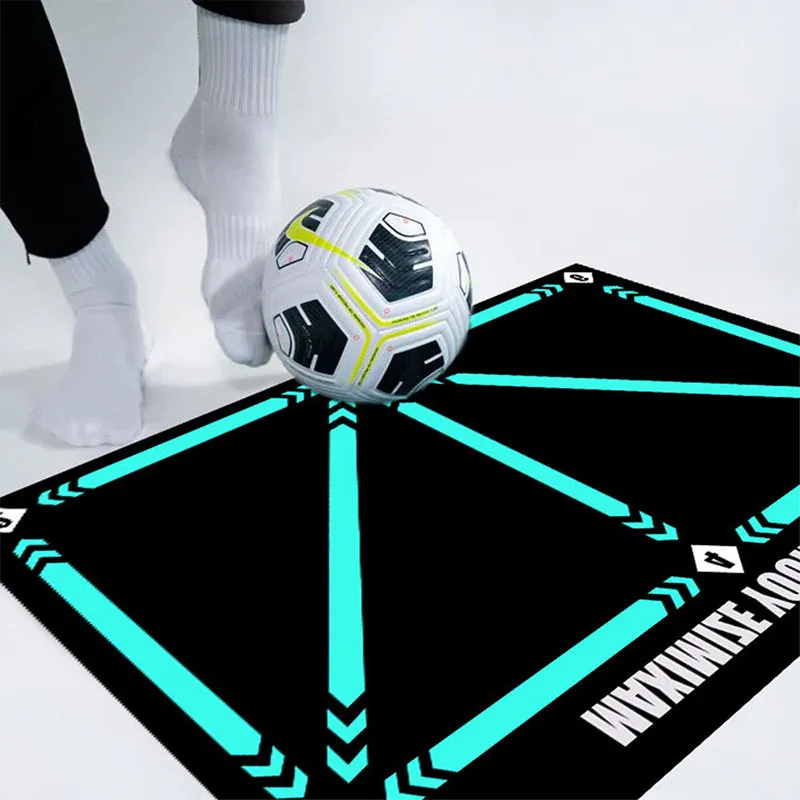 🌲 Early Christmas Sale🎁Anti-Skid Soccer Footstep Training Mat