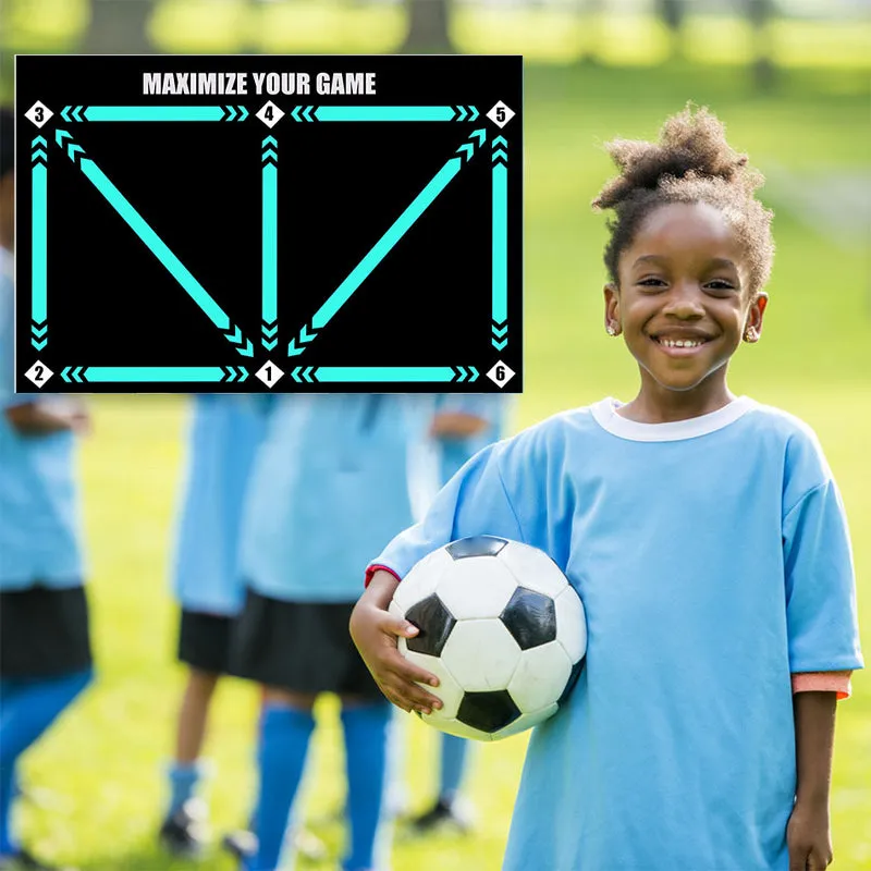 🌲 Early Christmas Sale🎁Anti-Skid Soccer Footstep Training Mat
