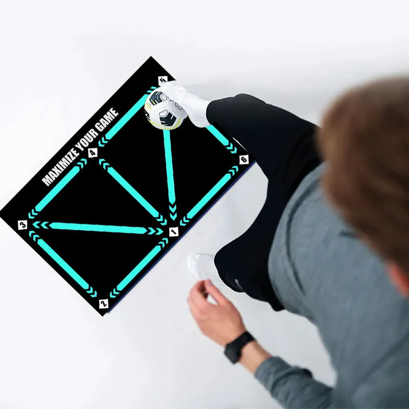🌲 Early Christmas Sale🎁Anti-Skid Soccer Footstep Training Mat