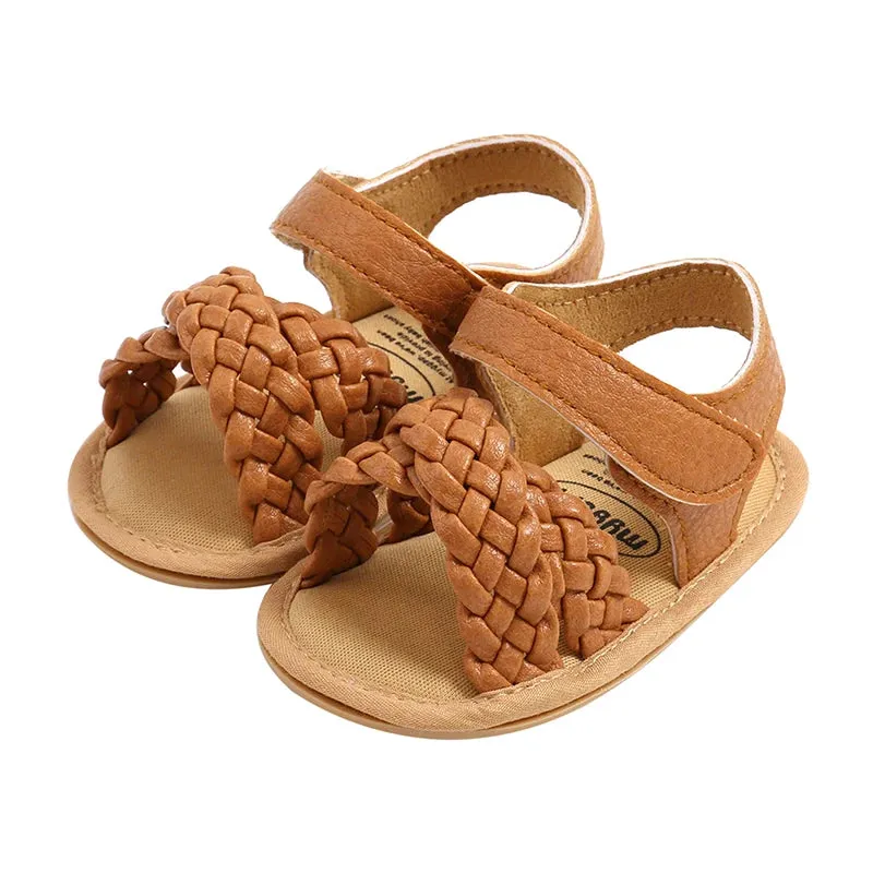 0-18M Infant Baby Girls Braided Sandals
