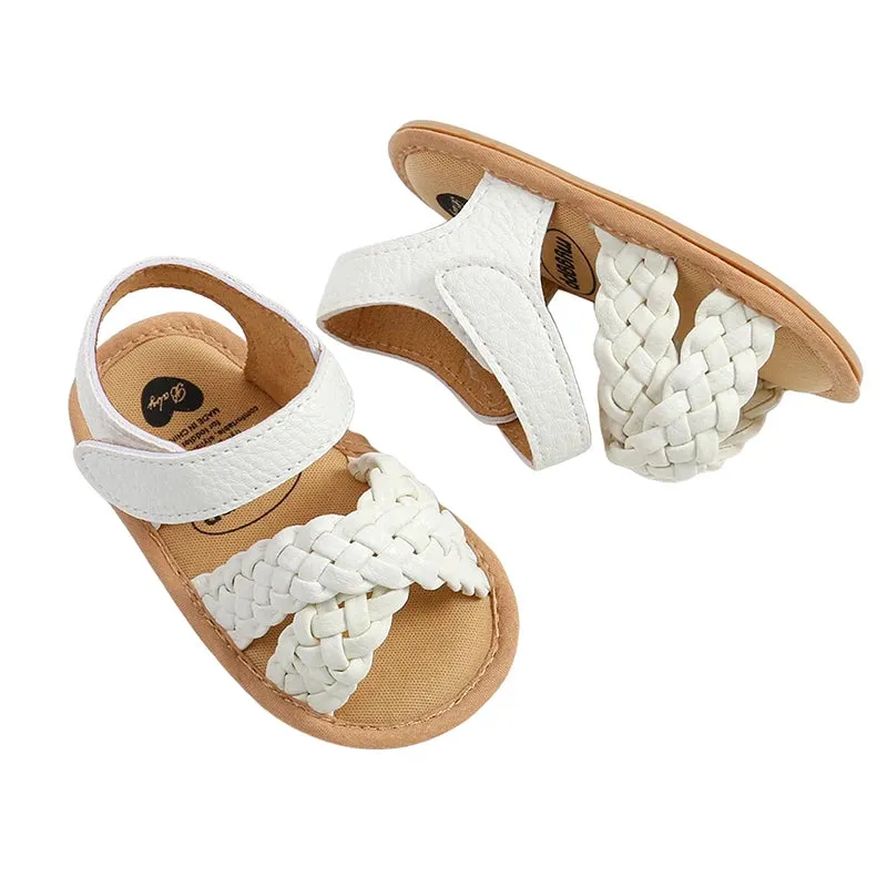 0-18M Infant Baby Girls Braided Sandals