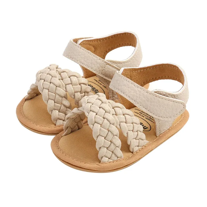 0-18M Infant Baby Girls Braided Sandals