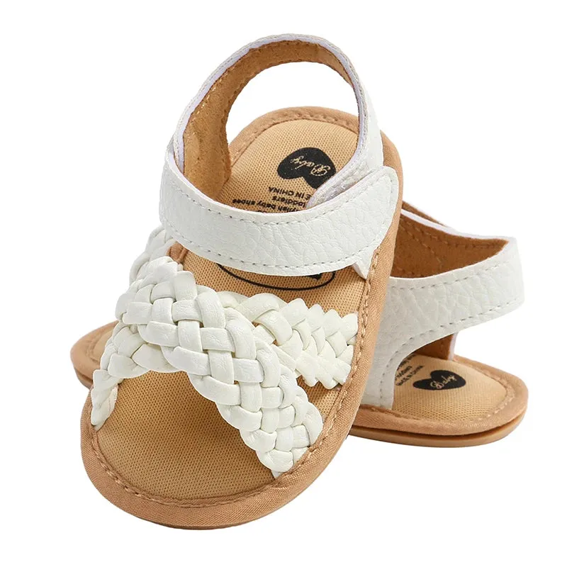 0-18M Infant Baby Girls Braided Sandals