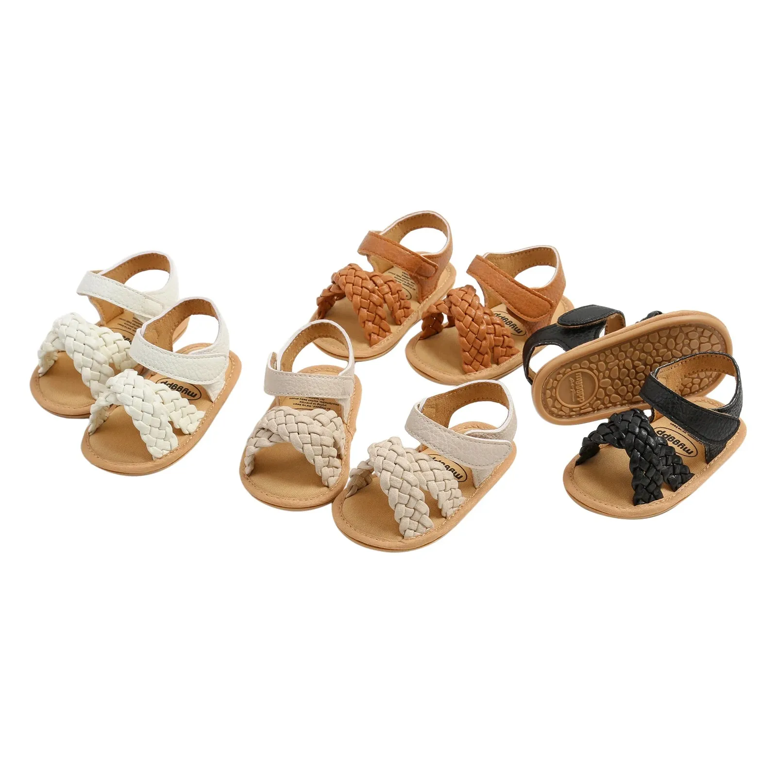 0-18M Infant Baby Girls Braided Sandals