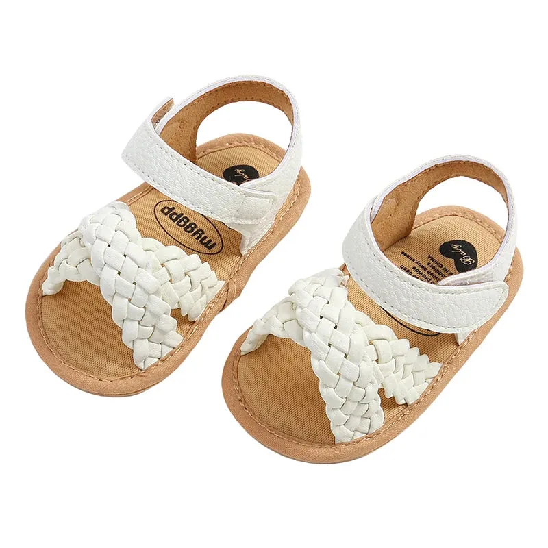 0-18M Infant Baby Girls Braided Sandals