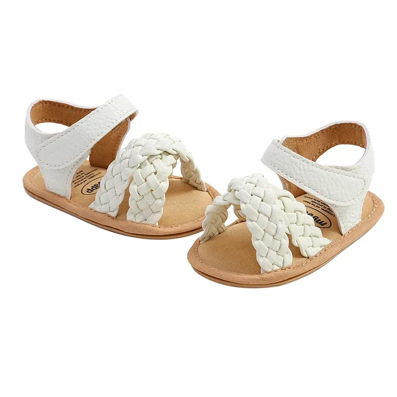 0-18M Infant Baby Girls Braided Sandals