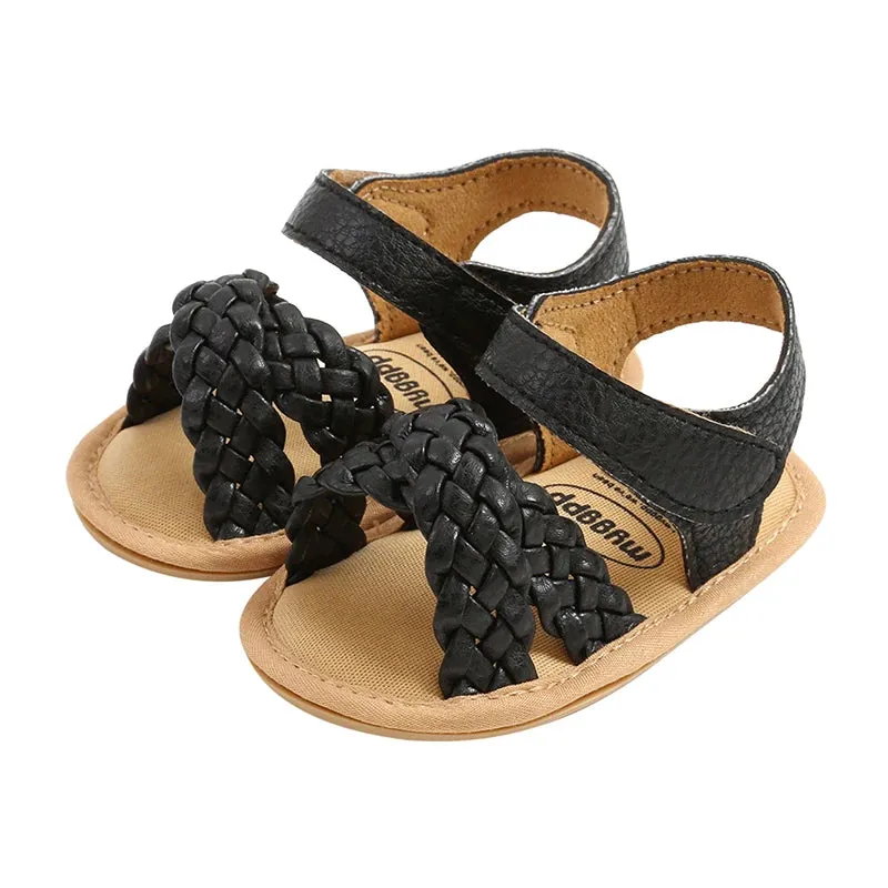 0-18M Infant Baby Girls Braided Sandals