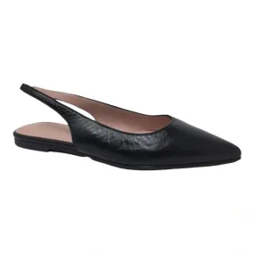 42795 - Black Soft Leather Flats for Teen/Women by Pretty Ballerinas