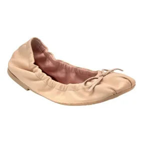 49479 - Beige Soft Leather Flats for Teen/Women by Pretty Ballerinas