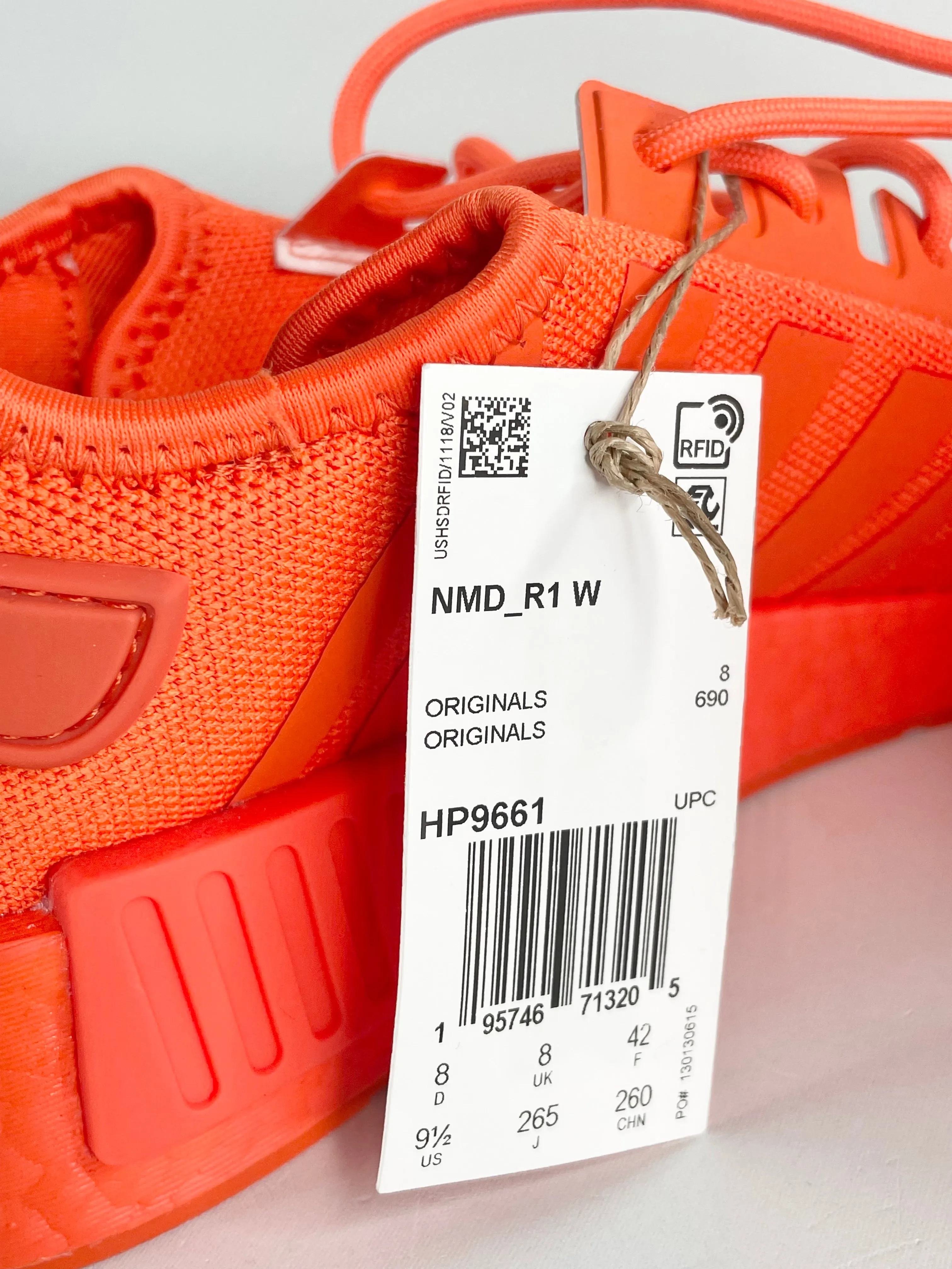 Adidas Fluro Orange NMD_R1 Sneakers - 9.5