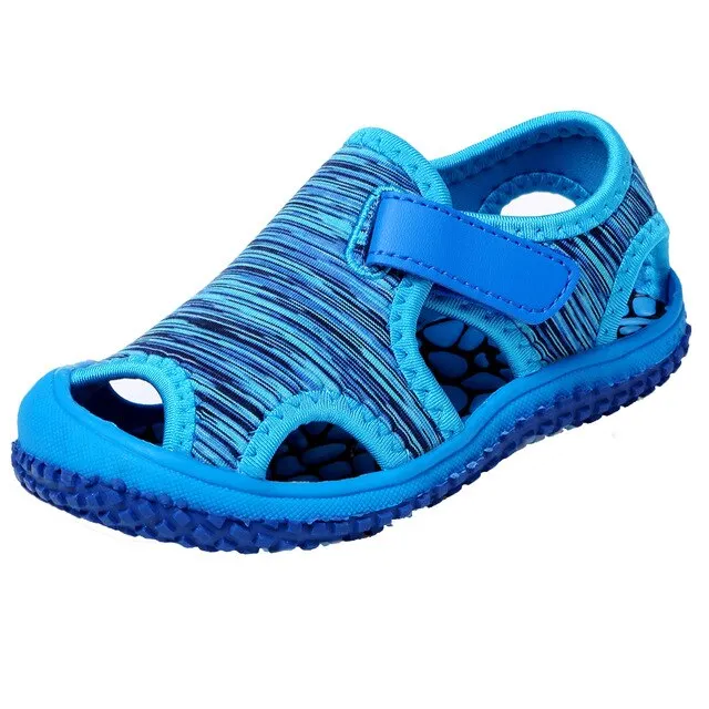 BAOLESEM Kids Sandals Summer Sandals for Child Camouflage Hollow Breathable Water Shoes Anti-skid Children Beach Shoes New Trend