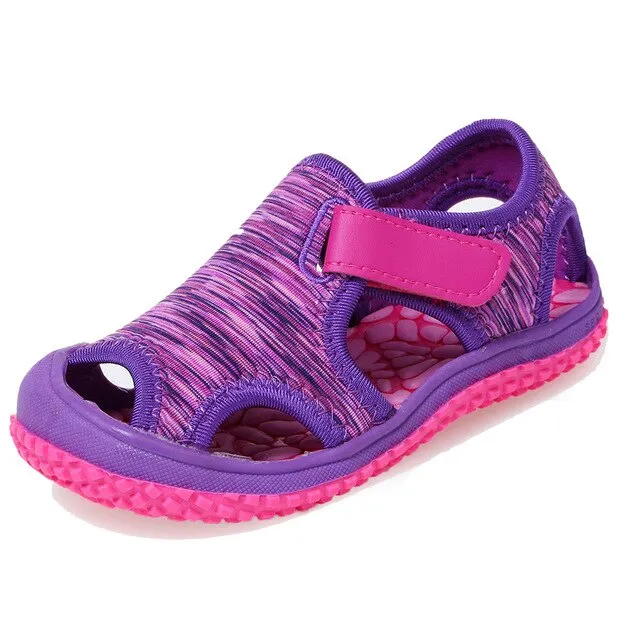 BAOLESEM Kids Sandals Summer Sandals for Child Camouflage Hollow Breathable Water Shoes Anti-skid Children Beach Shoes New Trend