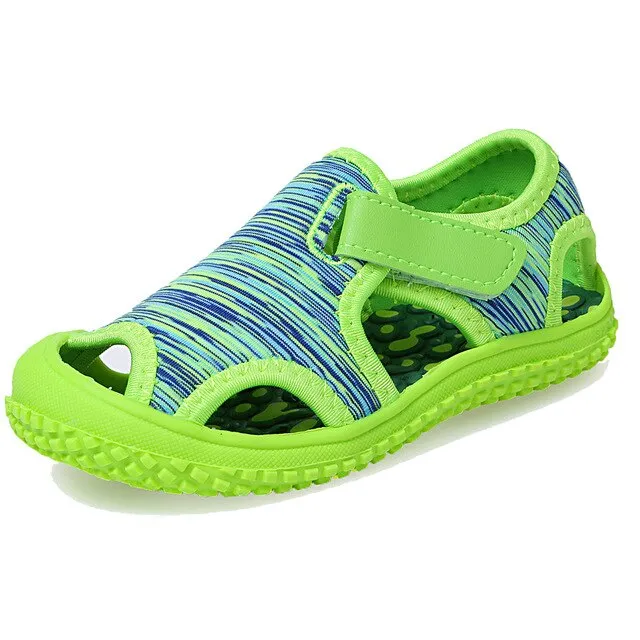 BAOLESEM Kids Sandals Summer Sandals for Child Camouflage Hollow Breathable Water Shoes Anti-skid Children Beach Shoes New Trend