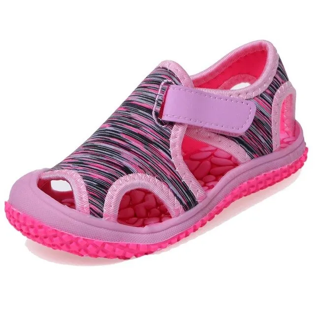 BAOLESEM Kids Sandals Summer Sandals for Child Camouflage Hollow Breathable Water Shoes Anti-skid Children Beach Shoes New Trend