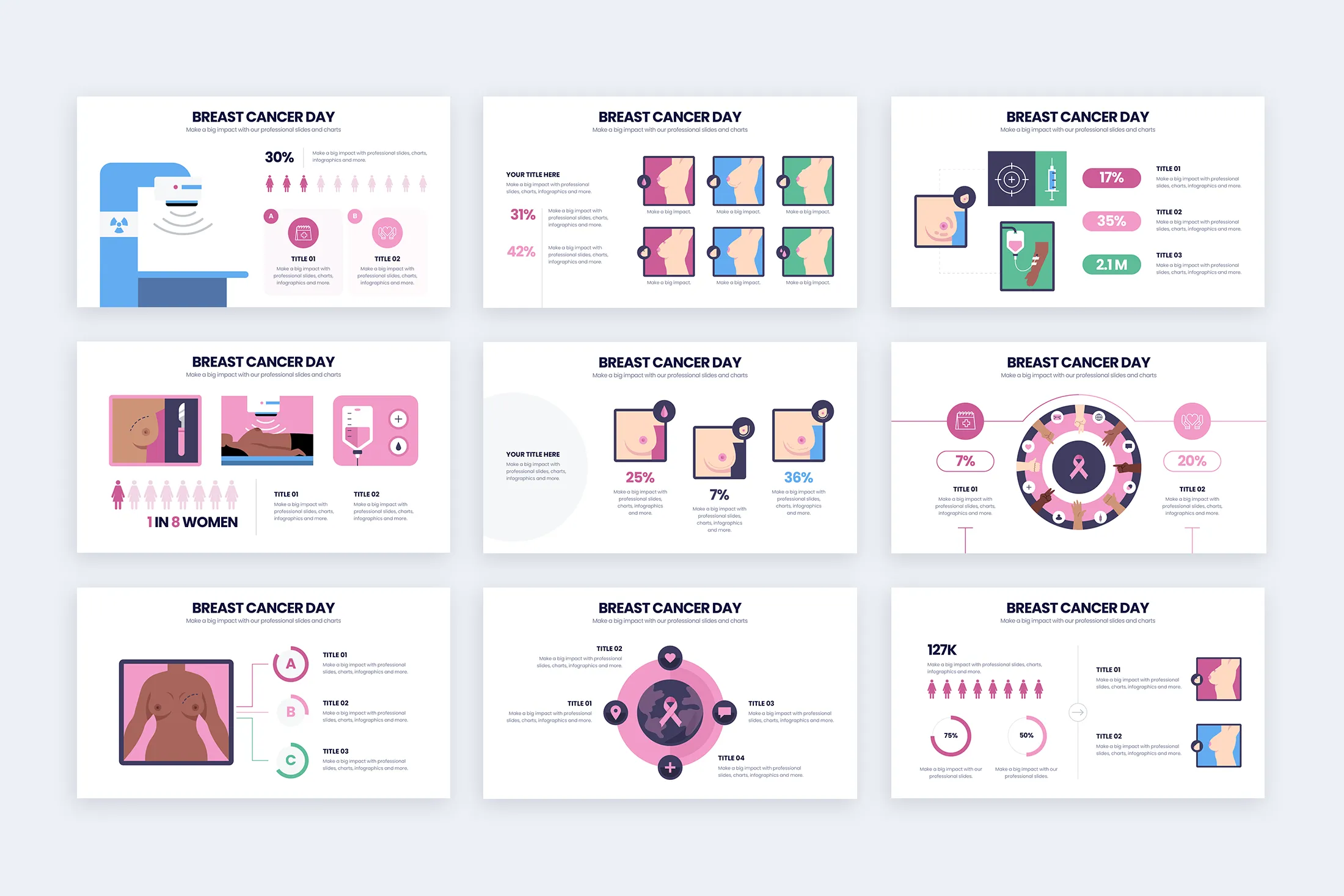 Breast Cancer Day Google Slides Infographic Template