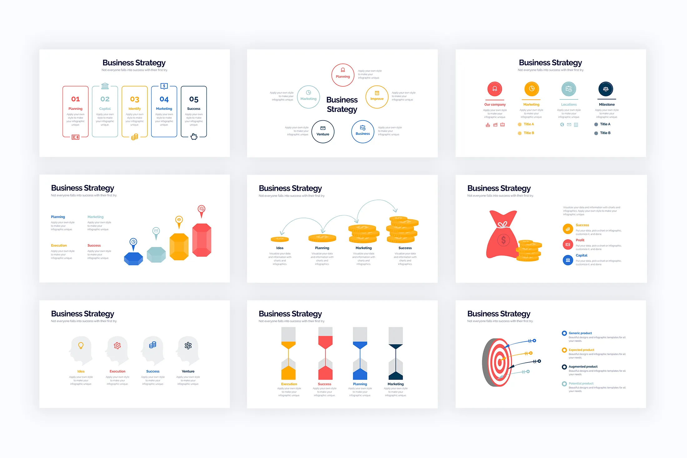 Business Strategy Illustrator Infographics