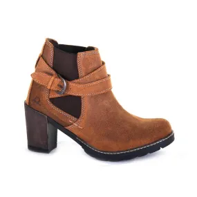 Chatham Amy Heeled Tan Leather Ankle Boots
