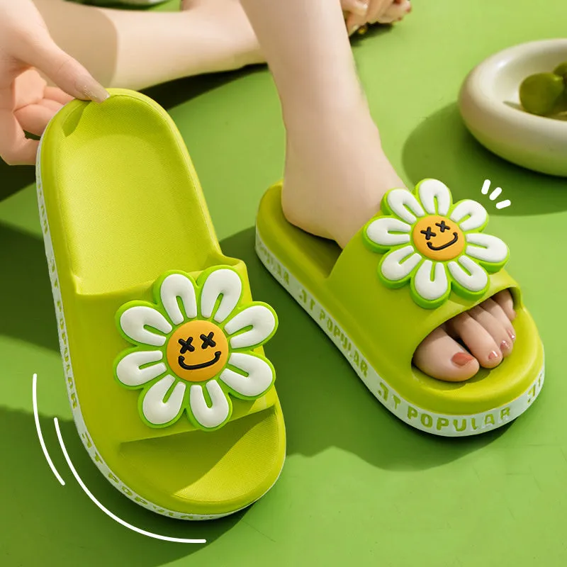 Cute Daisy Flower Anti-Slip Thick Sole Sandals
