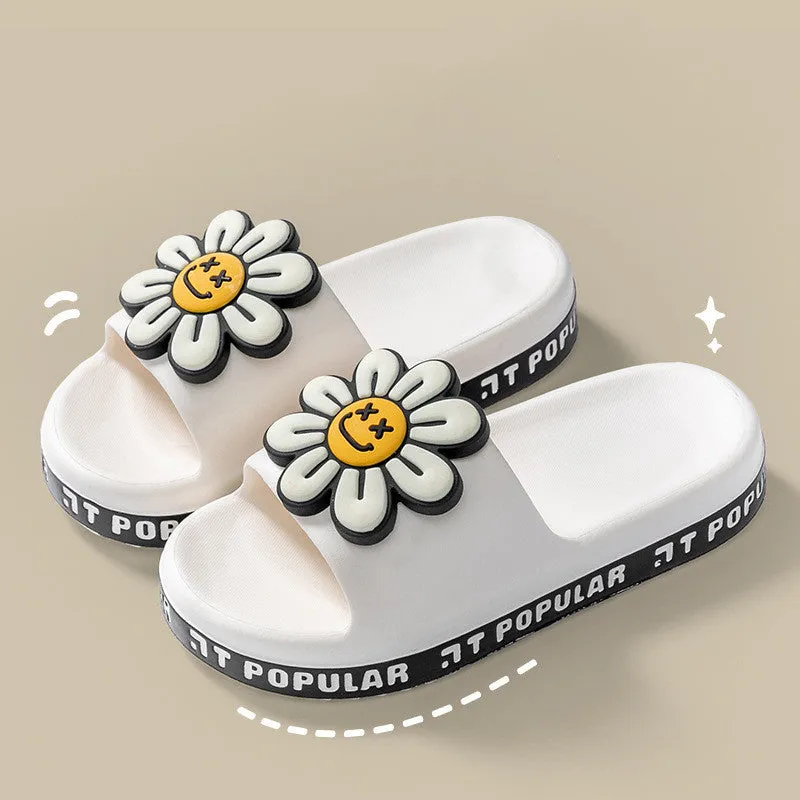 Cute Daisy Flower Anti-Slip Thick Sole Sandals