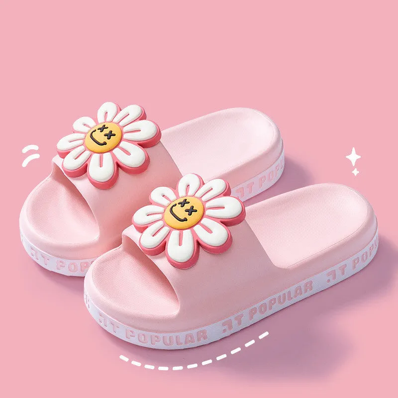 Cute Daisy Flower Anti-Slip Thick Sole Sandals