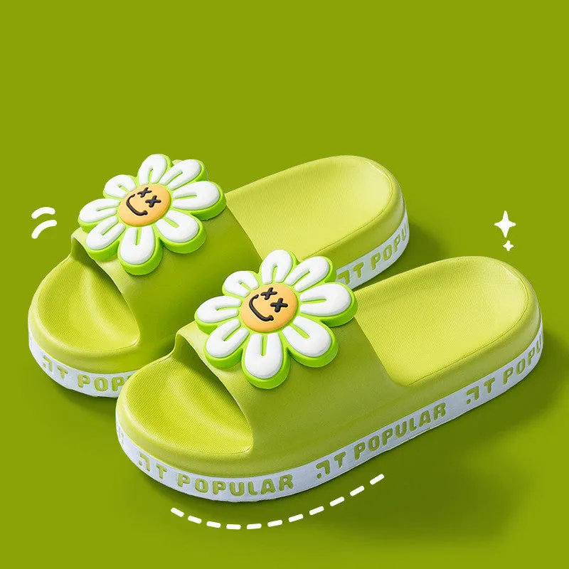 Cute Daisy Flower Anti-Slip Thick Sole Sandals