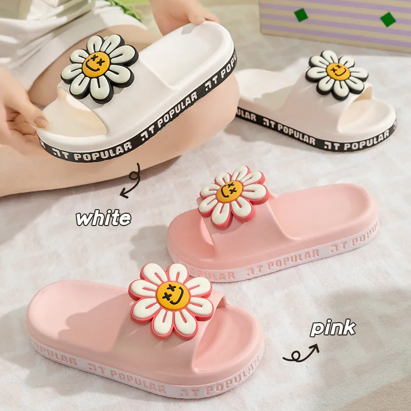 Cute Daisy Flower Anti-Slip Thick Sole Sandals