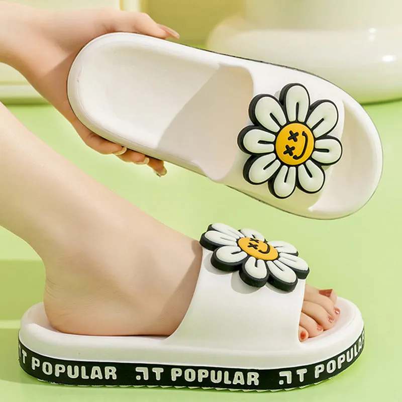 Cute Daisy Flower Anti-Slip Thick Sole Sandals