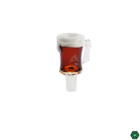Empire Glassworks 14mm Beer Mug Slide – Fun Glass Bowl for Collectors
