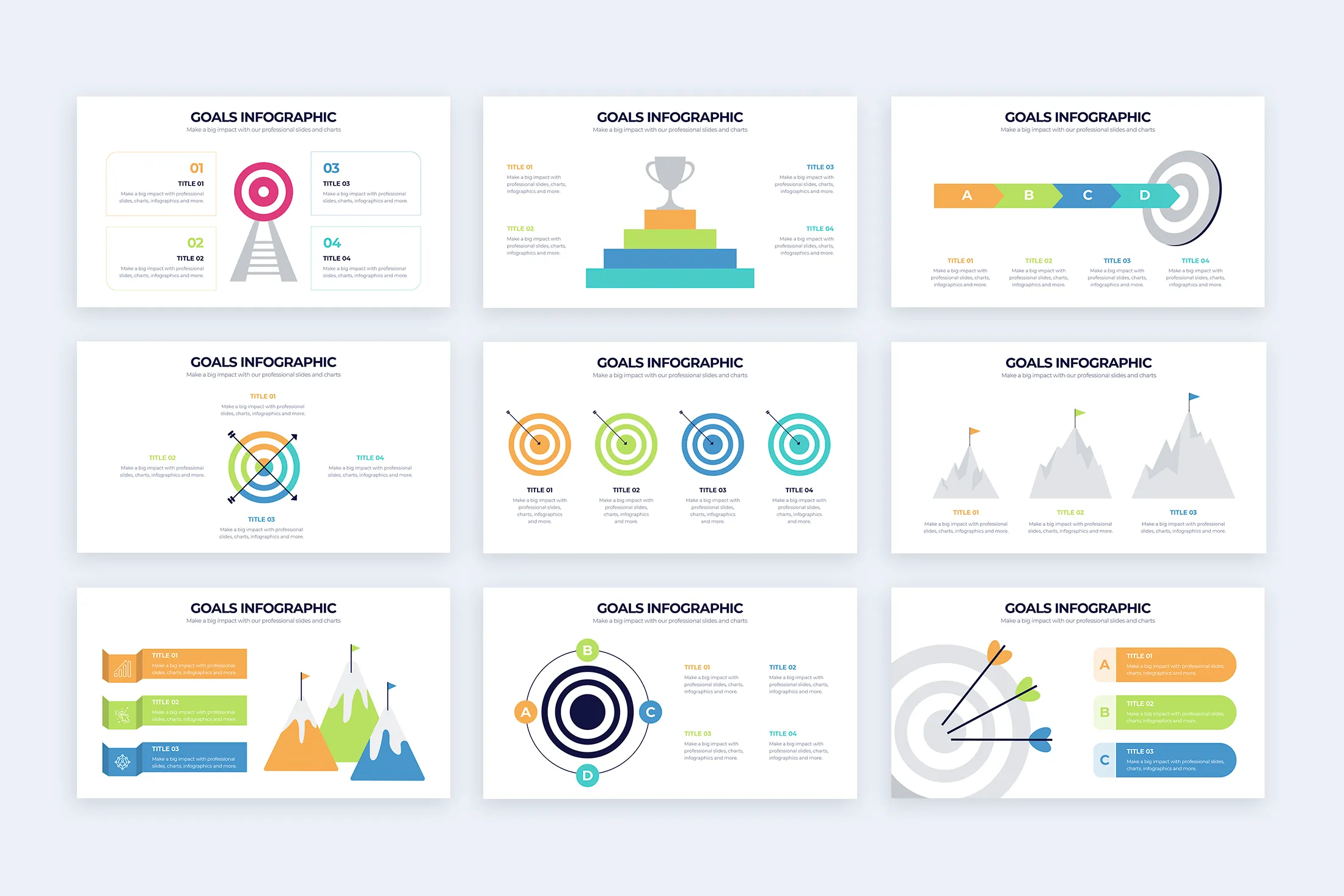 Goals Google Slides Infographic Template