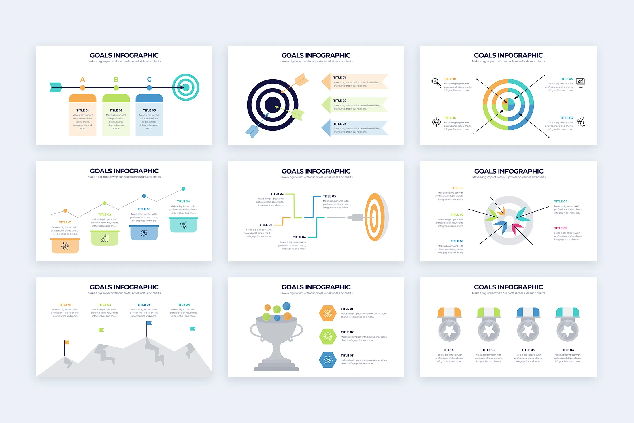 Goals Google Slides Infographic Template