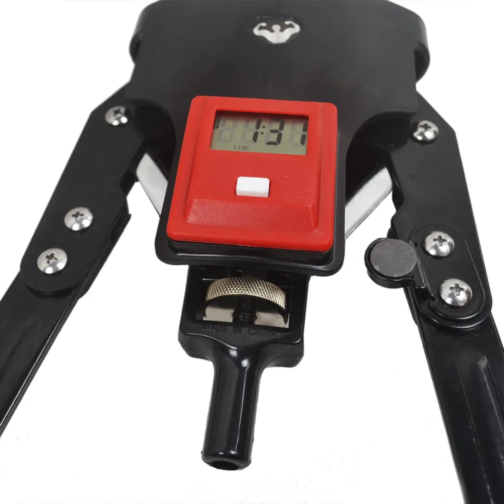 iHuniu Adjustable Power Twister Bar Weight Training Arm Strengthening Tension Size 0-160 kg with LCD Monitor Calorie Counter