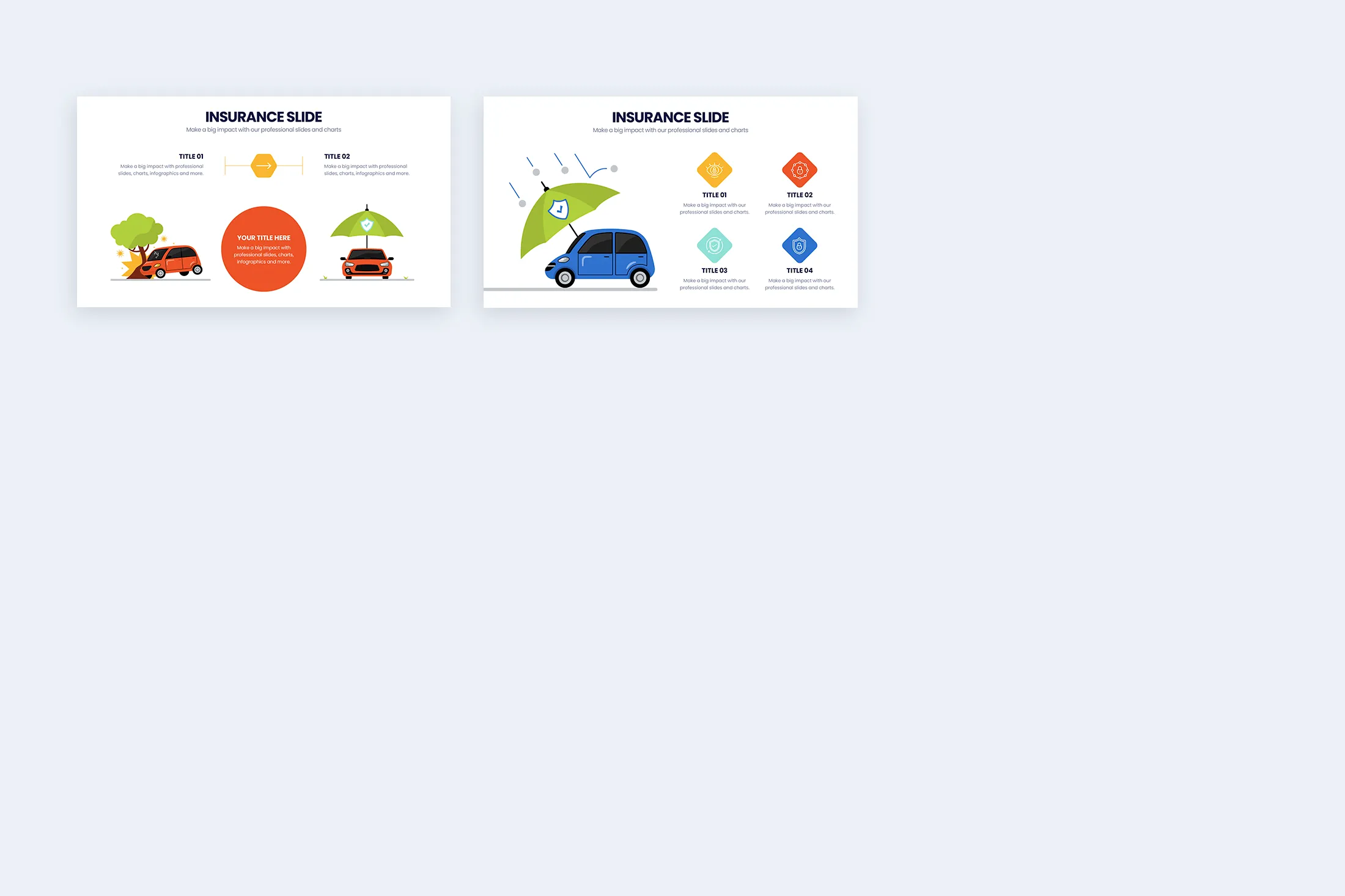 Insurance Google Slides Infographic Template
