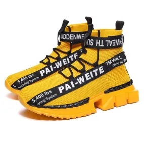 PAI WEITE Legend Sneakers - New Style Thick Bottom Running Shoes for Men White Sneakers Outdoor Sport Shoes Man Training Athletic Jogging Shoes Zapatillas