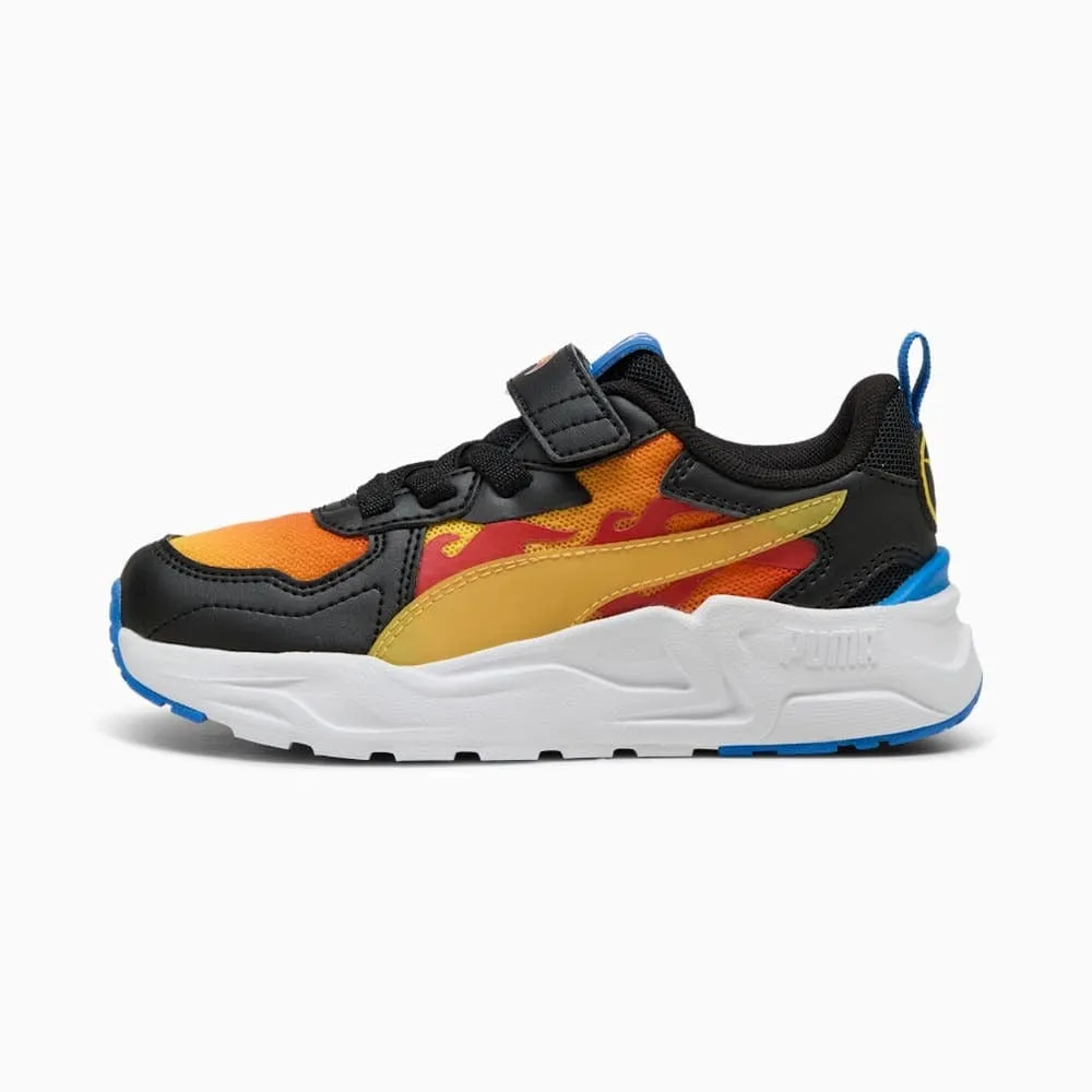 PUMA Childrens Trinity Lite Hot Wheels AC  - Black / Maple / Red