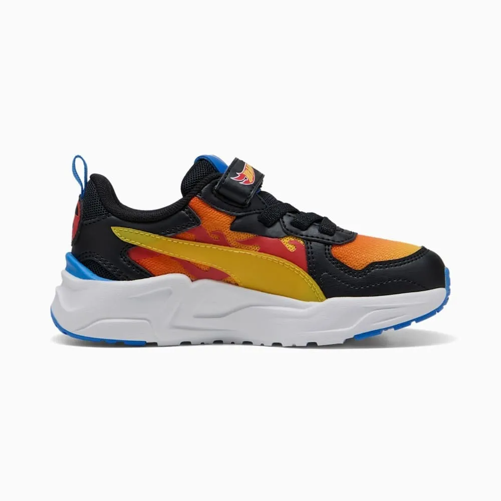PUMA Childrens Trinity Lite Hot Wheels AC  - Black / Maple / Red