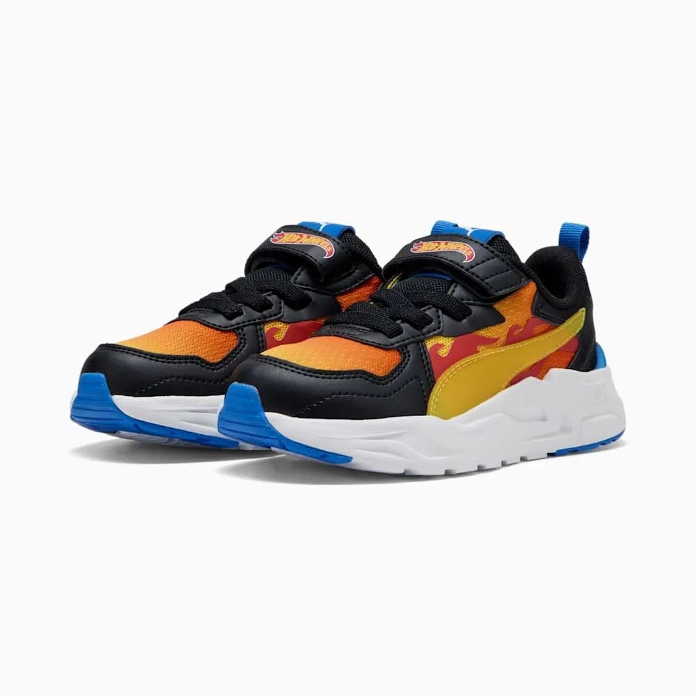 PUMA Childrens Trinity Lite Hot Wheels AC  - Black / Maple / Red