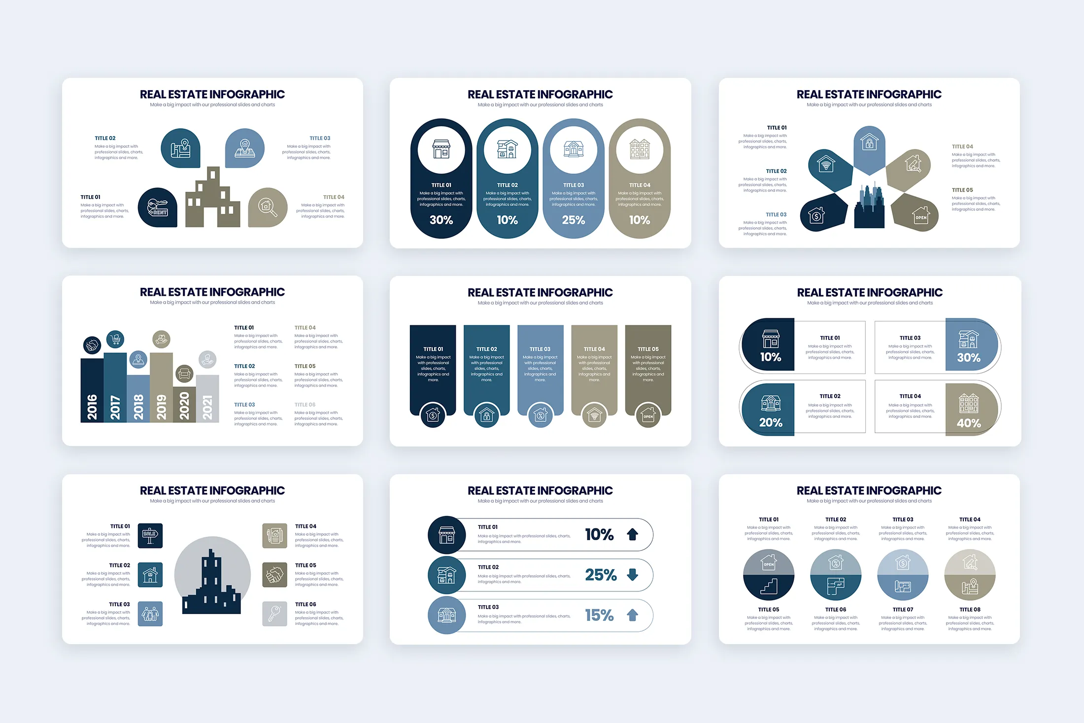 Real Estate Google Slides Infographic Template