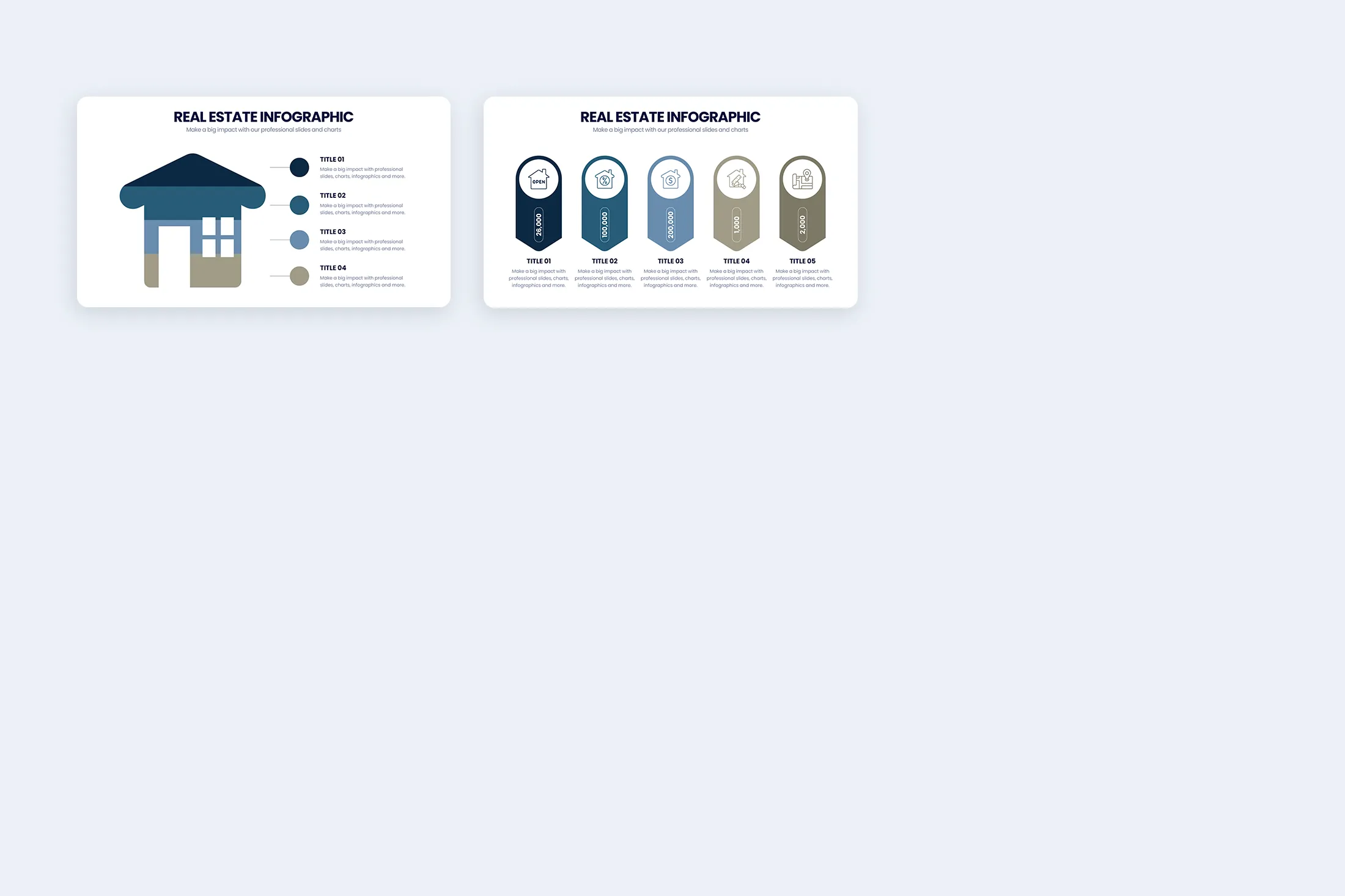 Real Estate Google Slides Infographic Template