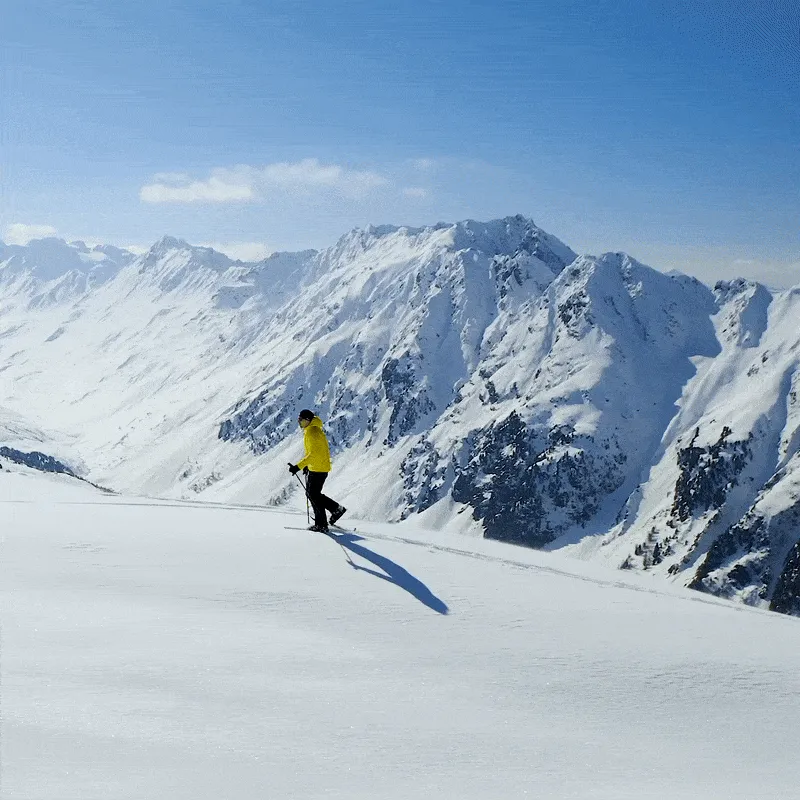 Snowfeet* WALKSKI Backcountry Touring Skis | 100 CM | v2