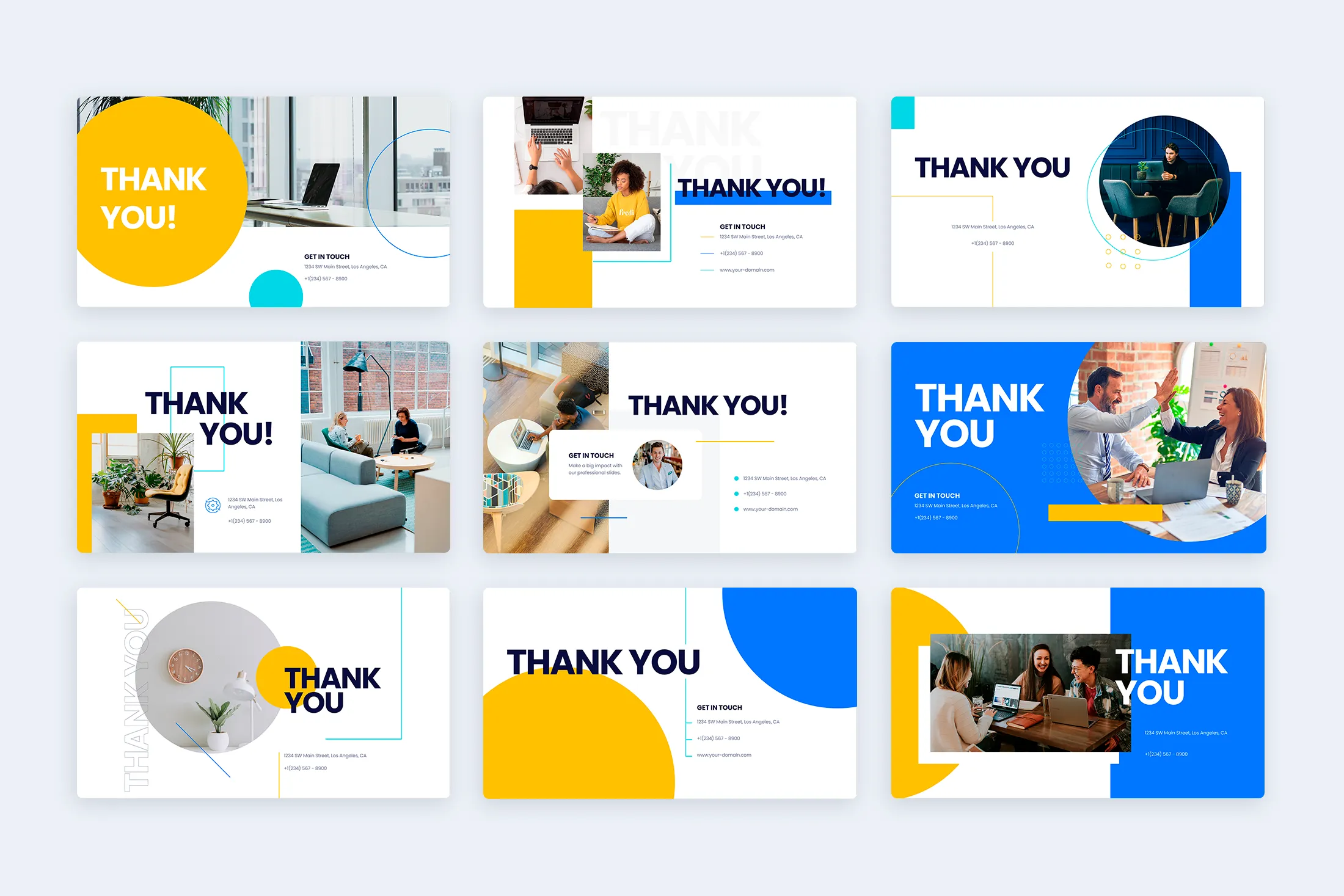 Thank You Slides Keynote Infographic Template