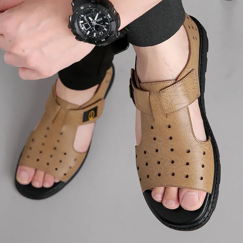 Vera | Leather Platform Casual Summer Sandals