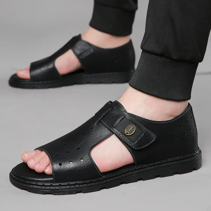 Vera | Leather Platform Casual Summer Sandals