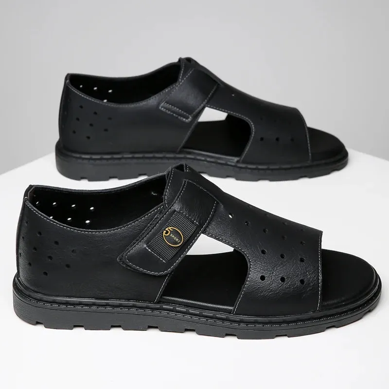 Vera | Leather Platform Casual Summer Sandals