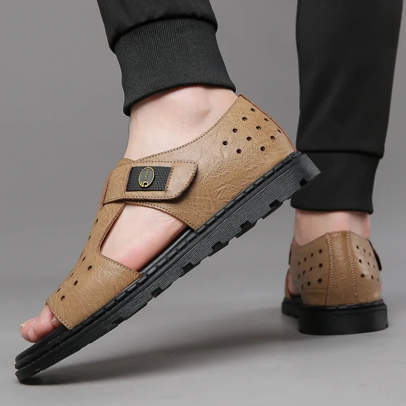 Vera | Leather Platform Casual Summer Sandals