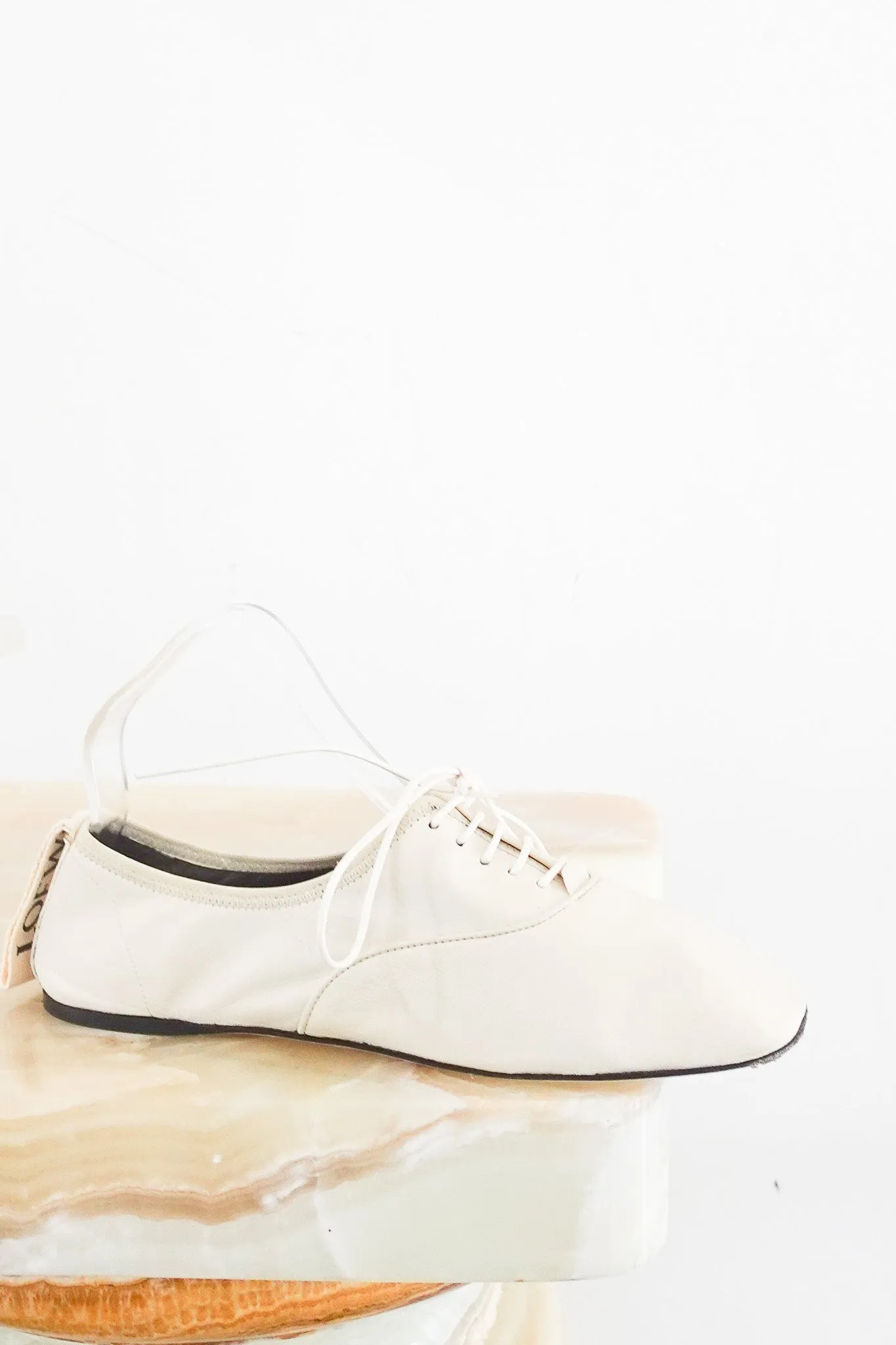 White leather flats RRP £600